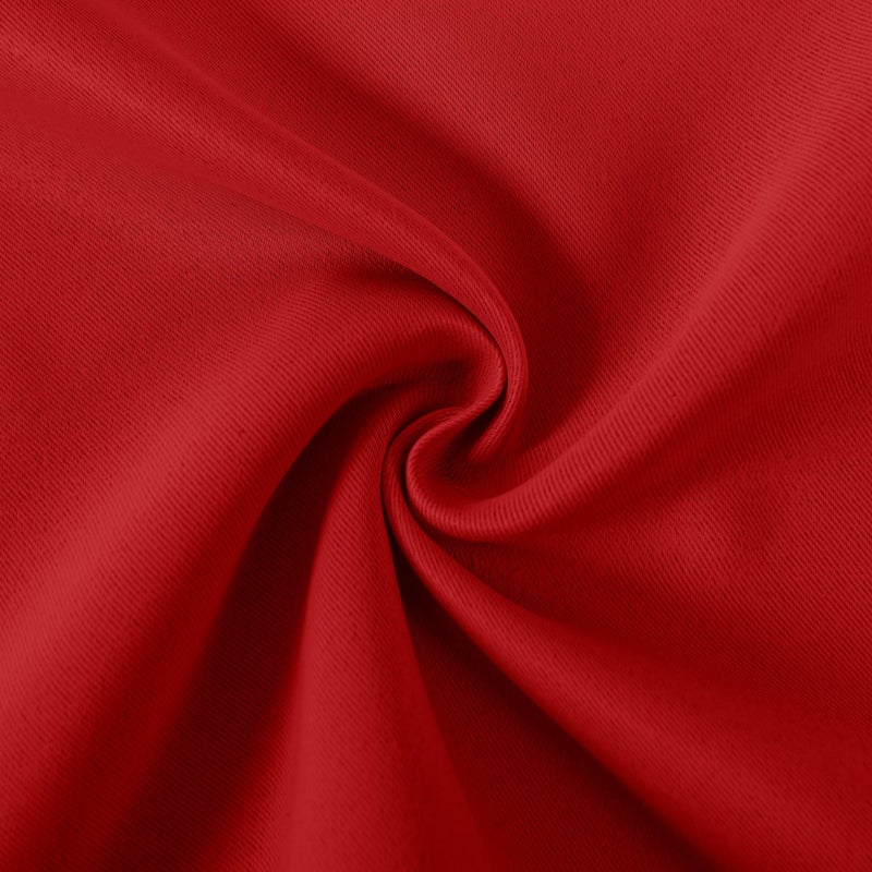 DWCN Red Christmas Kitchen Valance for Windows Rod Pocket Window Valance Curtains for Kitchen Bedroom Living Room 60 x 18 inch Long,1 Panel - Image 4
